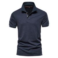 nuevos Polos de algodón para hombre, Polo clásico de Color sólido, Polo Social de negocios informal de alta calidad para hombre - details 6