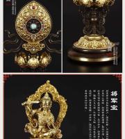 Adorno tántrico de cobre puro Huibao, rey de la rueda en pulgadas, herramientas secretas de Buda, siete y ocho tesoros, patente de la suerte - details 6
