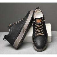 Zapatos De Patinaje Para Hombres Con Aumento De Altura En Cuero Genuino Zapatillas Elevadoras Inserción De Altura 6CM Skate Shoes - details 14