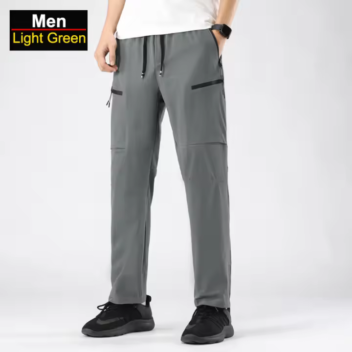 Pantalones de Senderismo de Secado Rápido para Hombres Pantalones Elásticos para Primavera y Otoño - 1