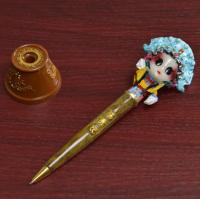 Bolígrafo de maquillaje facial de la Ópera de Pekín, bolígrafo de personaje de ópera de dibujos animados versión Q de estilo chino, regalo creativo - details 10