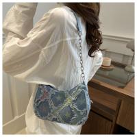 Bolso de mezclilla con gradiente de moda para mujer, bolso de hombro de gran capacidad con estrella, bolso ligero con cremallera, bolso de moda - details 2