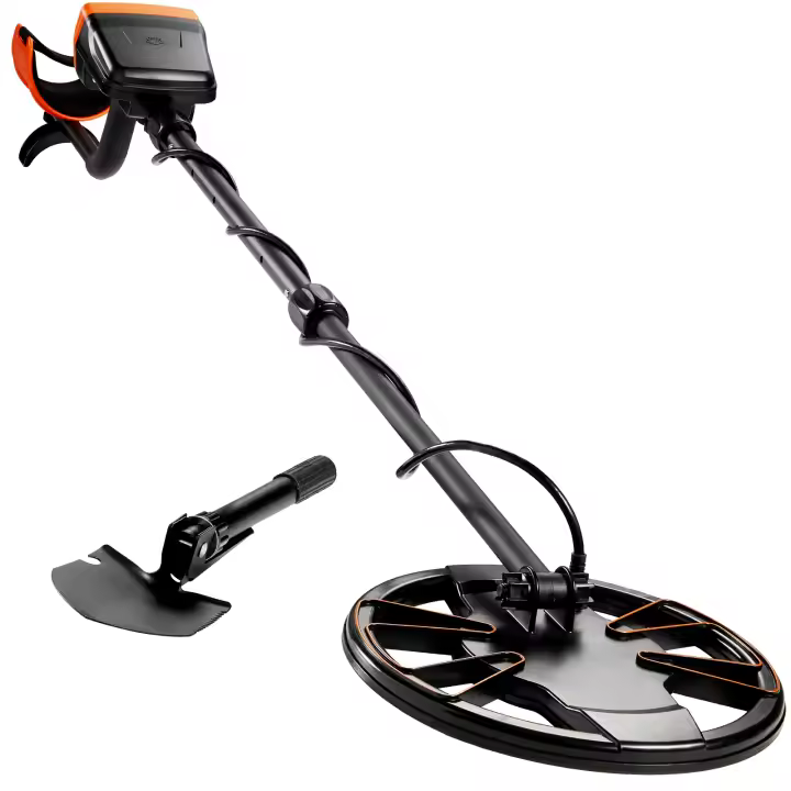 SucceBuy Detector de metales, bobina de búsqueda impermeable de 10", pantalla LCD, 7 modos, vástago de aluminio ajustable de 41"-52" - 1