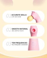 Vibrador de succión de clítoris, ventosa vibratoria de 10 velocidades, succión Oral, estimulador de clítoris y pezón, Juguetes sexuales para masturbador para mujeres, producto - details 1