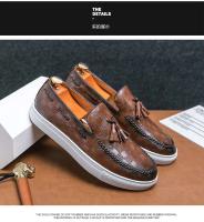 Nuevos zapatos Oxford de cuero genuino para hombre de diseñador de alta calidad, estilo de punta redonda, fáciles de usar de talla grande - details 7