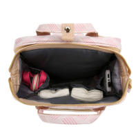 Mochila multifuncional para pañales, bolsa de mamá de gran capacidad con cama de bebé plegable para viajes - details 4