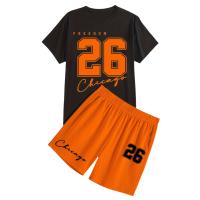 Conjunto Deportivo Casual para Hombres Camiseta de Impresión y Pantalones Cortos - details 1