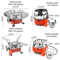 Estufa de Camping Ultraligera de Acero Inoxidable Resistente al Viento, Fácil de Llevar, Adecuada para Exteriores, Equipo de Cocina para Turismo y Senderismo - details 5