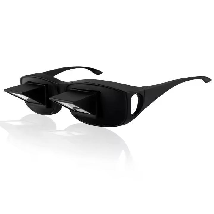 Gafas para cama Prisma Horizontal, alta definición, periscopio, tumbarse, gafas para leer y ver TV en la cama - 1