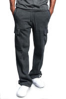 Pantalones deportivos sueltos para hombre, pantalones casuales con encaje, cintura elástica, bolsillo, color sólido - details 13