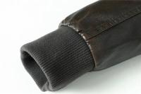 Chaqueta de cuero para motocicleta cortavientos con cremallera y cuello levantado de PU para hombre, informal, ajustado, de lana, para invierno, Otoño e Invierno - details 19