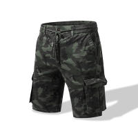 Pantalones cortos informales de algodón 2024 para hombre, Shorts holgados de cintura elástica con múltiples bolsillos, a la moda, novedad de verano 100% - details 6