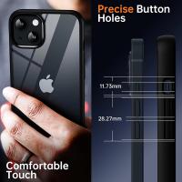 Funda de teléfono con cordón de silicona a prueba de golpes para iPhone 11 12 13 14 15 Pro Max XS XR 8 7 6 Plus, funda trasera de protección transparente - details 1