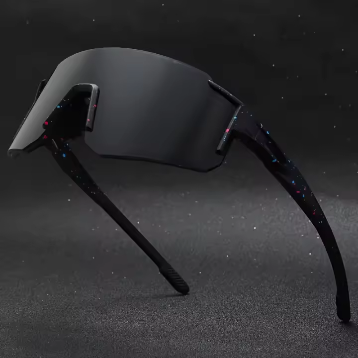 Gafas de Moda para Ciclismo Unisex a Prueba de Viento - Ligero, Ajuste Cómodo con Diseño Antideslizante, Gafas Deportivas Reflectantes Arcoíris para Hombres y Mujeres, Montura Duradera de PC y Lentes AC para Actividades al Aire Libre, Accesorios de - 1