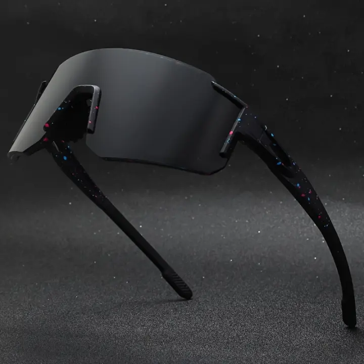 Gafas de Moda para Ciclismo Unisex a Prueba de Viento - Ligero, Ajuste Cómodo con Diseño Antideslizante, Gafas Deportivas Reflectantes Arcoíris para Hombres y Mujeres, Montura Duradera de PC y Lentes AC para Actividades al Aire Libre, Accesorios de - 1
