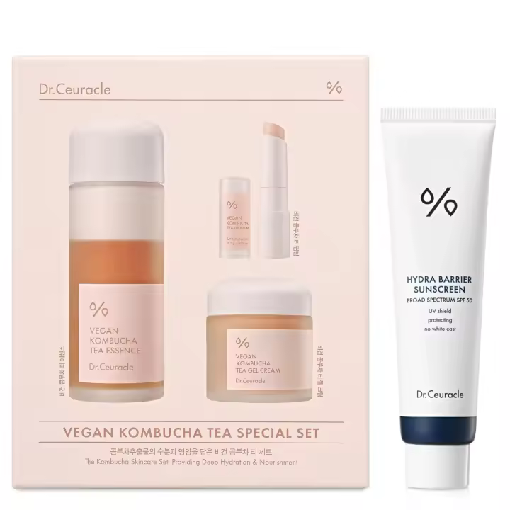 Dr.Ceuracle caliente |   Set Especial de Té Vegano Kombucha + Protector Solar Hydra Barrier - 1