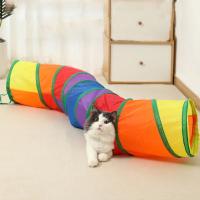 Túnel plegable para gatos, artículos para mascotas, túnel de juego, cubo de perforación transpirable, papel resistente para uso en interiores - details 2