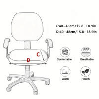 Fundas de asiento de LICRA para silla de oficina, funda para silla de ordenador, Protector de sillón, funda de asiento elástica para silla de oficina - details 1