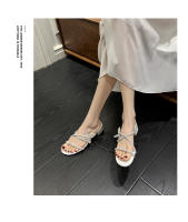 Sandalias de tacón alto con Cabeza redonda, diamante, arco nuevas, estilo, pequeño, tamaño grande, grueso, 41-43 - details 9