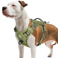 Arnés táctico sin tirones para perro, chaleco MOLLE ajustable y transpirable, reflectante militar para perros medianos y grandes - details 0
