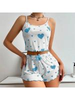 Conjunto de Pijamas para Mujer de 2 Piezas Ropa de Dormir Suave sin Mangas y Pantalones Cortos - details 8