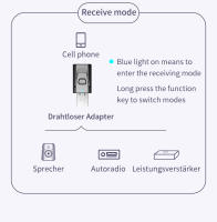 -Transmisor receptor Bluetooth 4 en 1, USB con micrófono, llamadas manos libres, adaptador de Audio inalámbrico estéreo RCA de 3,5mm para coche, TV y PC - details 3