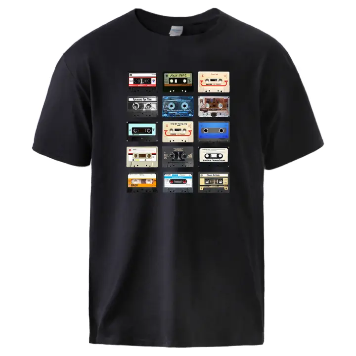 Camisetas con estampado de música clásica para hombre, camisetas transpirables suaves de algodón, ropa informal a la moda que combina con todo, Camiseta clásica Vintage - 1