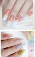 Arte Clavo-esmalte translúcido en Gel para uñas, Gel semipermanente para manicura UV LED, color rosa Nude y blanco lechoso, 15ML - details 8