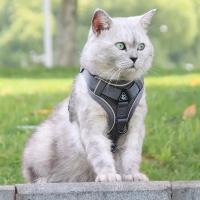 Arnés de tracción con rayas reflectantes para mascotas, antitirones conjunto de cuerda, Collar de perro, correa de pecho - details 13