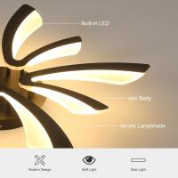 Plafón LED Regulable Control Remoto 48W 5400LM 3000K-6500K Día 70cm Ideal para Sala de Estar, Dormitorio, Comedor, Baño, Pasillo Blanco - details 48