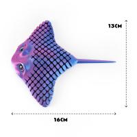 Figura de animal acuático impresa en 3D de plástico, manta biónica móvil multiarticulada, juguete de rayo, 10 colores, modelo de simulación animal - details 0