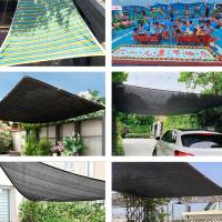 Malla de sombra perforada negra para jardín, toldo de tela fácil de colgar, protección UV, protección solar transpirable - details 1