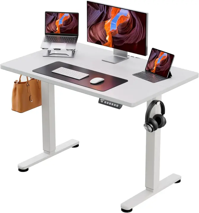 Mesa Eleívable Eléctrica Altura Ajustable 120x60 cm Oficina con Panel Inteligente de 4 Memorias - 1