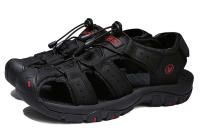 Sandalias de cuero para hombre, zapatos informales antideslizantes para playa y exterior, talla grande 38-48 - details 29