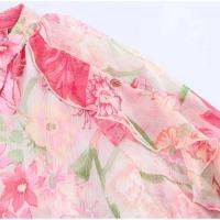 Vestido Corto de Verano con Halter Elegante Mii Chiffo con Estampa Floral para Mujeres - details 15