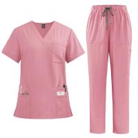 Uniformes médicos de enfermería de alta calidad, uniformes de enfermeras de clínica dental de belleza para mascotas unisex, conjuntos de batas multicolores para hombres - details 12