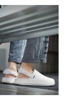 Birken verano Casual ropa exterior sandalias nueva moda talla grande media cerda perezoso suela gruesa zapatillas de hombre botón - details 20