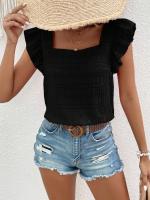 Top de Manga sin Volantes para Mujer Moderno 2024 Blusa de Estilo Simple y Chic para Altas - details 23