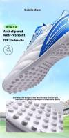Zapatos de hombre de alta calidad con diseño de uñas rotas, zapatos de fútbol transpirables, fútbol sala juvenil, fanáticos de los deportes cruzados - details 4