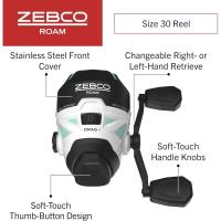 Caña de Pescar Telescópica de 6 pies Caña de Pesca de Fibra de Vidrio Duradera con Mango ComfortGrip Preenrollada con Línea de Pesca Zebco Cajun - details 15