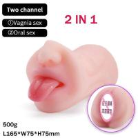 Empaque privado Sexy 3 EN 1 Masturbador Masculino Vaginal Ano Doble Cabeza Sexo Real Copa de Masturbación Garganta Profunda Juguetes Sexuales para Hombres Adultos. - details 7
