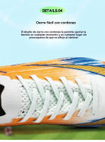 AG, zapatillas de fútbol TF, unisex, antideslizantes y resistentes al desgaste, aptas para jugar al fútbol, ​​partidos, etc. - details 8