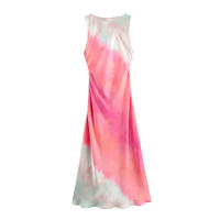 Vestido Largo de Gasa Estampado Sin Mangas Novedad de Verano 20224 Moda para Mujer - details 4