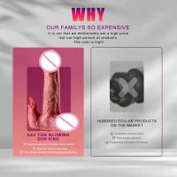 Consolador realista vibrador empuje lengua lamiendo clítoris doble penetración Anal hine orgasmo rápido para mujeres juguete sexual - details 8