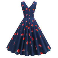 2025 Primavera/Verano nuevo vestido de fiesta para niñas con estampado azul claro fresco - details 7