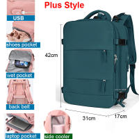 Bolsa de gimnasio USB de 17 pulgadas para mujer, mochila seca y húmeda, mochila de nailon para mujer, bolso de hombro para estudiante, mochila escolar para computadora portátil - details 4