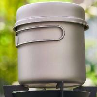 Olla portátil cubierta de titanio puro para acampar al aire libre, villa multifuncional de alta temperatura, olla ultraligera - details 9