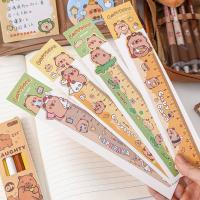 Juego de papelería de capibara de dibujos animados, juego de papelería escolar Kawaii con temática de capibara, muñeco de peluche, Kit de regalo de herramientas para estudiantes de gran capacidad - details 11