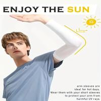 4 pares de mangas de brazo de protección solar y enfriamiento - Unisex, transpirables y ajuste de compresión para hombres, mujeres y adolescentes - Ideal para deportes al aire libre, ciclismo y actividades escolares de verano, accesorios deportivos - details 8