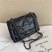 Bolso de hombro retro con cadena y ence para mujer, bufanda de cuero de PU de moda con solapa, bolso de diseñador - details 25